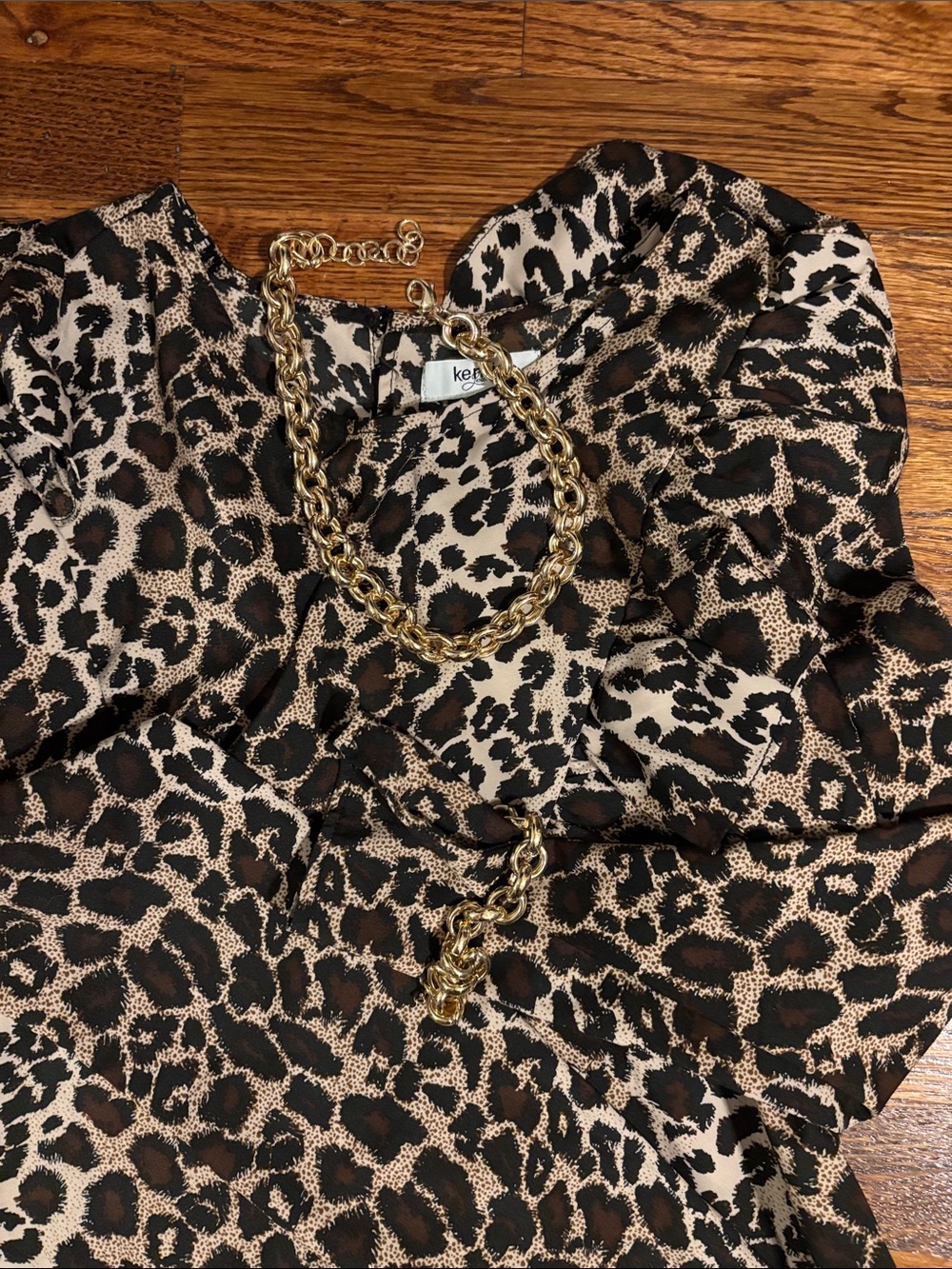 J. Crew Chunky Gold Link Jewelry Set - Necklace & Bracelet